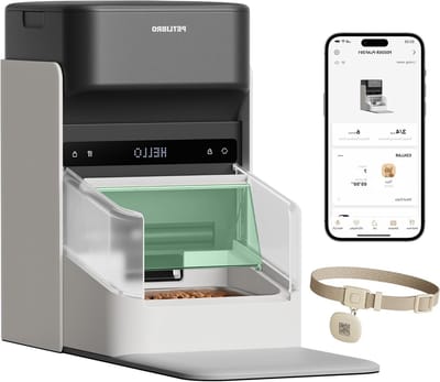 Slimme RFID Kattenvoederautomaat - 5G/2.4G Wi-Fi Voederdispenser met App - Voedingstijden en Dieetbewaking - Roestvrijstalen Multi-Huisdier Bak - 3L Capaciteit
