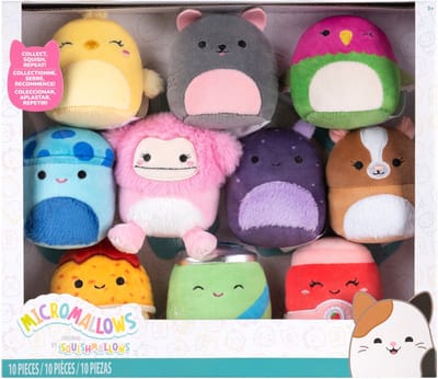 Squishmallows knuffel pluche Micromallows herfst 10-delig verzamelset.
