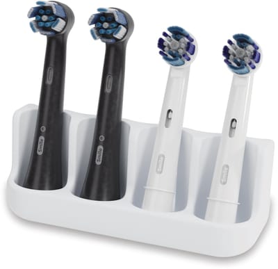 Dailygoods- Opzetborstelhouder Hygiënisch - Houder voor 4 opzetborstels - Vrijstaand - Siliconen - Onderzetter tandenborstel - Universele compatibiliteit - Tandenborstelhouder