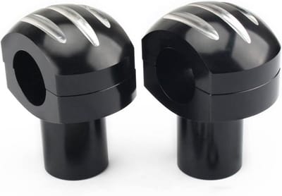 Stuurverhogers Motor - Stuurklemmen 25mm - Rijcomfort Verbeteren - Aluminiumlegering - 1 Inch - Zilverkleurig