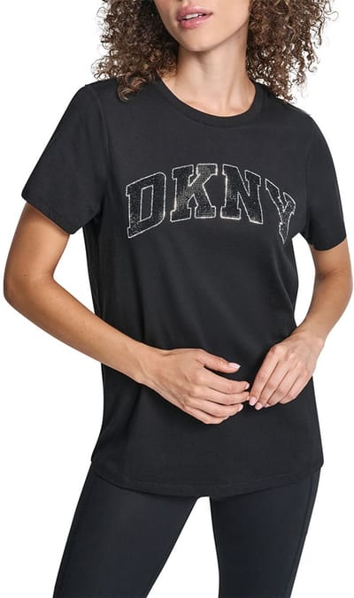 Dkny Dw8000052 T-shirt Met Korte Mouwen Zwart L Vrouw