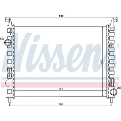 Radiator, motorkoeling NISSENS 617862