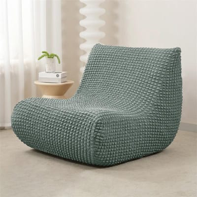 Elastische Armloze Bankhoes voor Woonkamer Polar Fleece Ontspannende Bankhoezen Allesomvattende Lounge Bank Beschermers