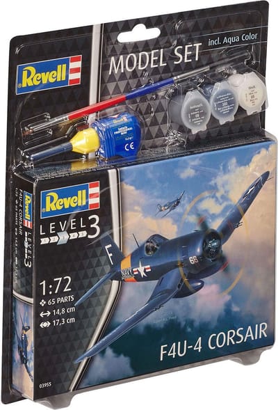 Revell Modelbouwpakket Militaire voertuigen - 63955 F4U-4 Corsair - Model Set Plastic - 1:72 - Modelbouw