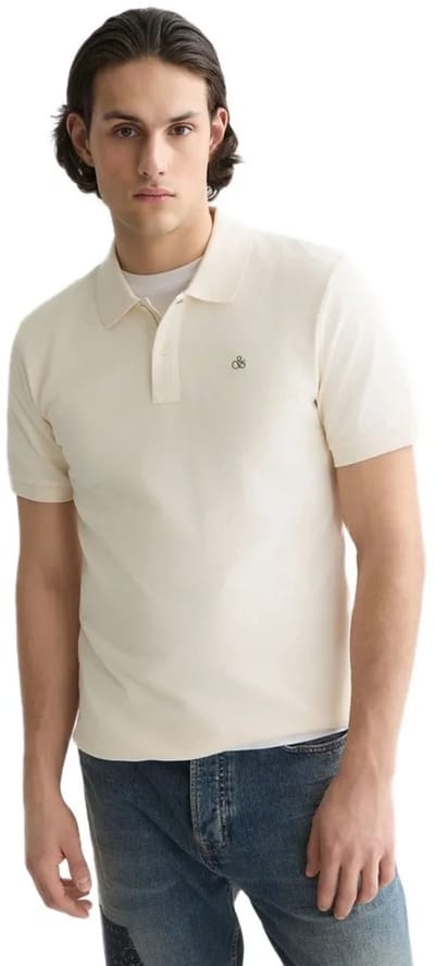 Scotch & Soda 183606 Regular Fit Korte Mouw Poloshirt Beige S Man