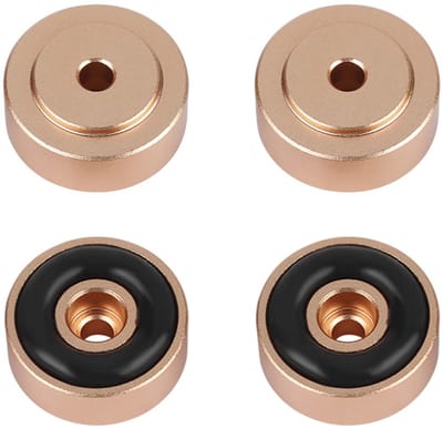 Dailygoody - Speaker Voeten - Aluminium Voeten - Schokdemper Pads - Goud - Versterker Voeten - Verbeter je audio-ervaring - Geschikt voor diverse