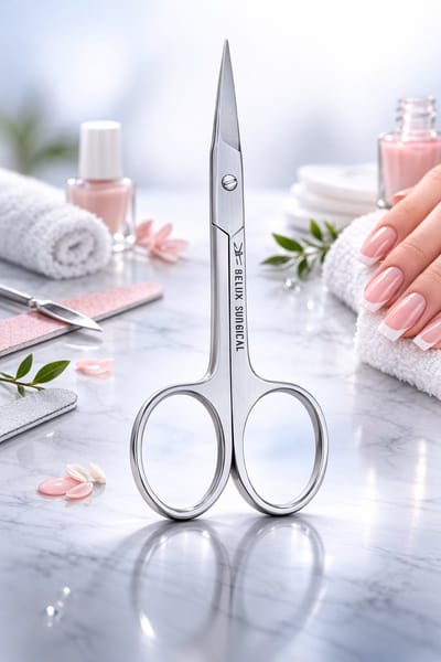 Belux Surgical Instruments / Nagelschaar - 9 cm -RECHT snijvlak Stevige nagelschaar voor Vingernagels en Teennagels, Pedicure - Manicure