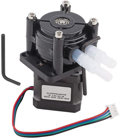 OmGoods - Dailygoody - Hose Pump - Dosingpomp - Stapsgewijze motor - Zwart - Laboratorium - 400 ml/min - Geschikt voor diverse toepassingen - Compact model