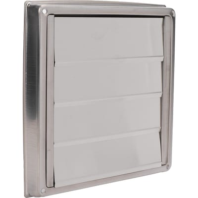 Couvercle de conduit de sèche-linge 10 cm Métal Extérieur avec Grille de Protection Acier Inoxydable 304 Mur Extérieur Aérateur Salle de Bain