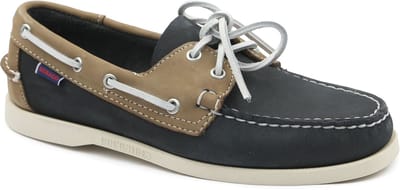 Sebago Bootschoenen Docksides Portland Navy Beige - Maat 41 - Heren - Instappers