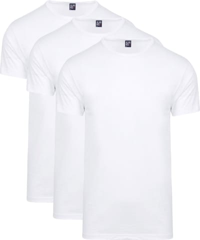 Alan Red derby 3-pack O-hals shirts wit - maat S