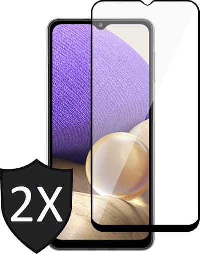 Screenprotector geschikt voor Samsung A32 5G - 2x FullGuard Glas Screen Protector