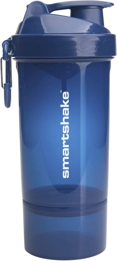 O2GO drinkfles voor volwassenen - 800 ml, marineblauw, met fruitinfuser