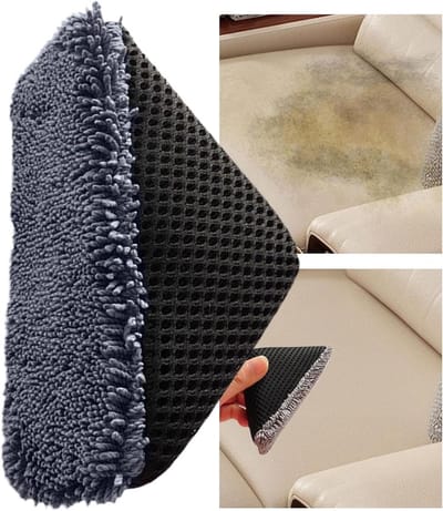 Polijst-applicatorpad - Reinigingsspons - Auto Interieur Reinigen - Ergonomisch Driehoekig Ontwerp - 13 x 6 x 6 cm - Donkergrijs