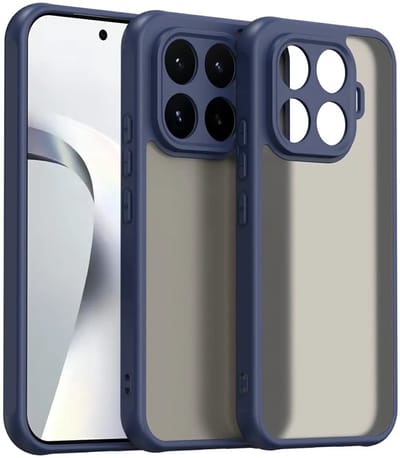 Hoesje geschikt voor Xiaomi 17T - Phonesta AirFrost Semi-Transparante Back Cover - Mat Blauw