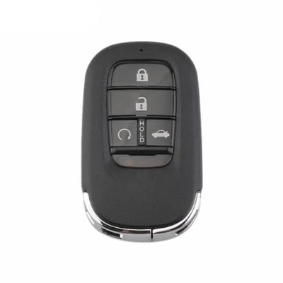 XEOD Autosleutelbehuizing - sleutelbehuizing auto - sleutel - Autosleutel / Smart key geschikt voor Honda Civic - CRV - Accord 4 knops
