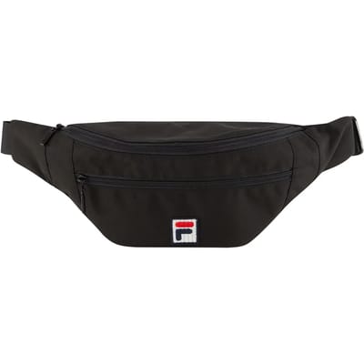 Fila Bissau Coated Canvas Double Zipper Waist Bag, Unisex, Zwart, nerki, maat: One size
