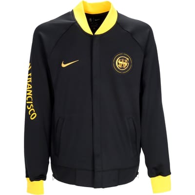 Heren College Sweatshirt Nba City Edition Showtime Dri-fit jack met volledige ritssluiting Golwar Zwart/oker/amarillo/oker
