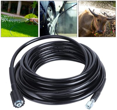 Dailygoods- Hogedrukreinigerslang 10 m - Maximaal 5800 psi - PVC - M14/M22 Draad - Geschikt voor K2/K3 - Temperatuur tot 60℃ - Reinigingsslang