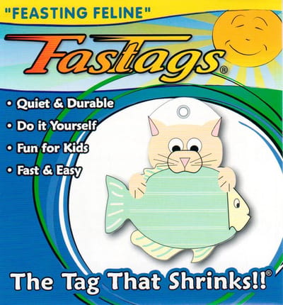 FasTags Hondenpenning om zelf te maken ‘Feasting Feline’