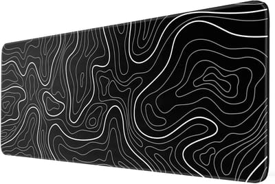 Grote Muismat - Bureau Mat - Gaming en Kantoor - Antislip Onderkant - 90 x 40 cm - Zwart