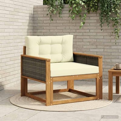 vidaXL - Buiten - Midden - Sofa - Massief - Acacia - Hout - Naturel