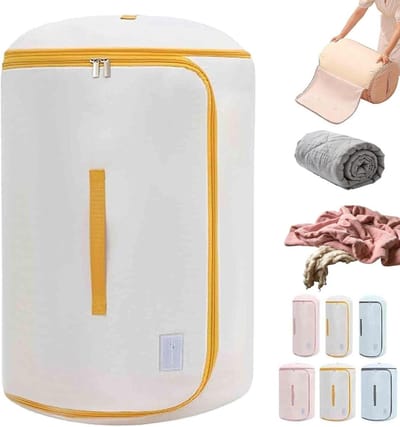 Compressie Opbergzakken - Reis Organizers - Ruimte Besparen - Zelfcompressie Zonder Vacuüm - XL - Beige