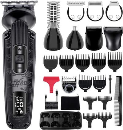 Waterdichte Baardtrimmer Heren 8-in-1 Precisie Elektrisch Scheerapparaat voor Stoppels en Haar