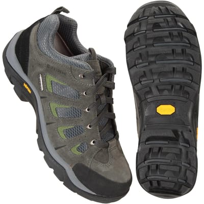 Mountain Warehouse Heren Field Extreme Suede Waterdichte Wandelschoenen (Steen)
