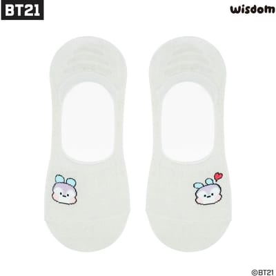 Bts (Bangtan garçons)  BT21 minini FAKE SOCKS, Officiel, Original, Authentique, K-POP, idole white