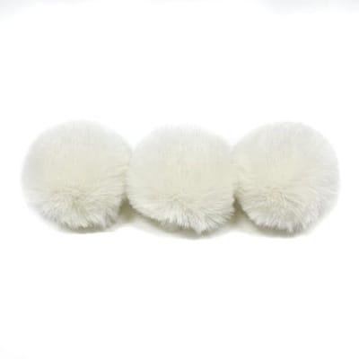 Onf3 - Kunstbont Pompons - DIY Handwerk - Crème - Pluche Bollen