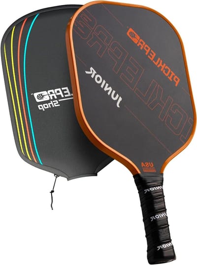 Pickleball Paddle Junior - Kinderen Paddle - Pickleball Spelen - Glasvezel Oppervlak - 104 mm Grip - Blauw