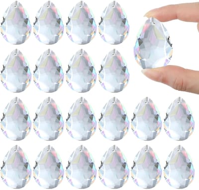 Dailygoods- Zonnekap 20 stuks - Kristallen Zonnevanger - Prisma's - Lichtvangers - Raamdecoratie - 38 mm Glaskristallen - Suncatcher