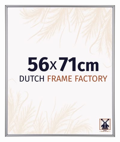 Fotolijst 56x71 cm - Kunststof - Zilver Hoogglans - Angers