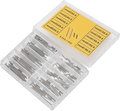 Roestvrijstalen horlogeband met veerpinnen en gereedschap voor horlogemakers - Perfect voor horloge reparatie en vervanging
