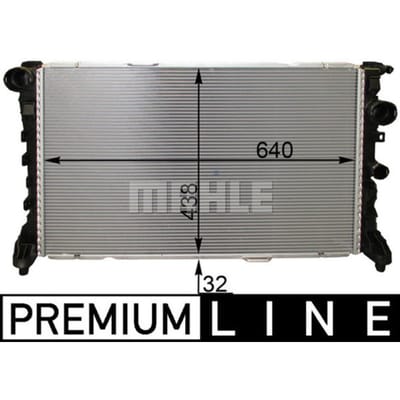 Radiator, motorkoeling MAHLE CR 1772 000P