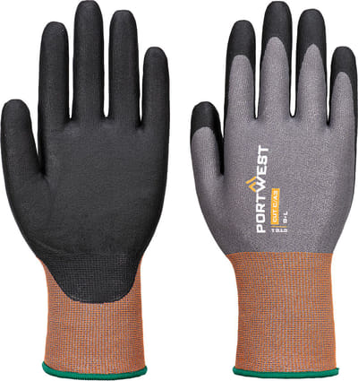 Portwest CT snijbestendige C21 Nitril Handschoen - Grijs/zwart - XXL