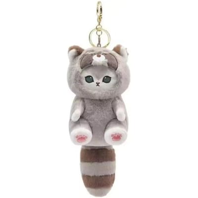 Originele Mofusand Serie Dieren met Lange Staart Pluche Pop Schattige Haai Kat Zachte Pop Kawaii Knuffel Speelgoed Cadeau Voor Kinderen framboos