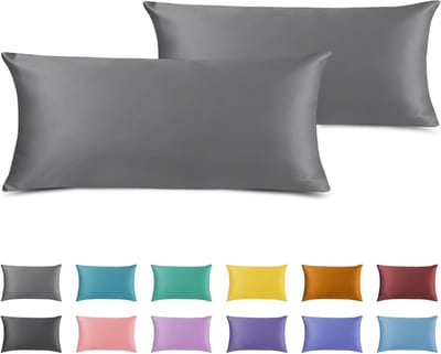 Set van 2 Kussenslopen 40 x 80 cm, 100% Microvezel, Zacht en Kreukvrij, Ideaal voor Slaapkamers en Woonkamers