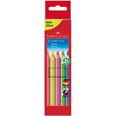 Faber-Castell kleurpotloden - Jumbo Grip - neon - 5 stuks - FC-110994