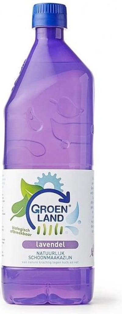 Groenland Schoonmaakazijn met Lavendel 4 x 1 literfles