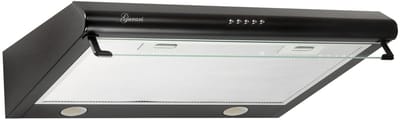 GURARI Wandafzuigkap GCH F 590 60 BL+Koolfilter, inbouwAfzuigkap 60 cm, zvart, 250m³/h, met glas, LED
