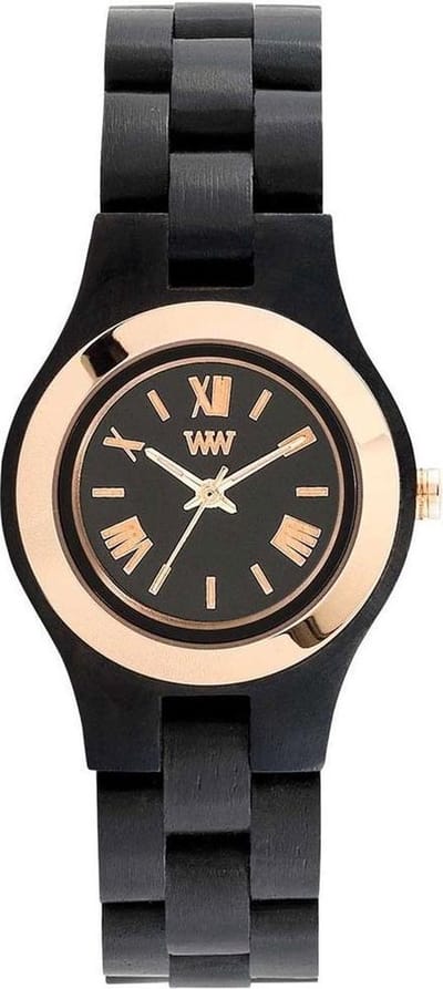 WeWood Criss Me Black Rose Dames Horloge - 30 mm