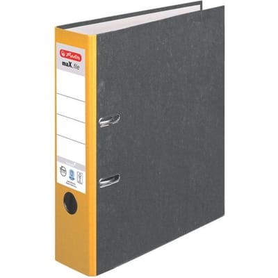 herlitz ordner maX.file nature, A4, rugbreedte 80 mm, geel