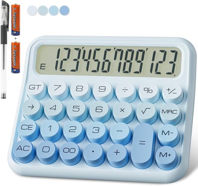 Rekenmachine 12-cijferig met groot LCD-display en grote toetsen
