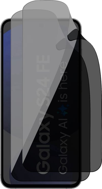Privacy Screenprotector geschikt voor Samsung Galaxy S24 FE - 2x FlexGuard Screen Protector