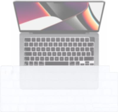 Lunso Geschikt voor MacBook Air 13 (2022-2026) / Air 15 / Pro 14 / Pro 16 (2021-2026) - Keyboard Cover (EU) - Transparant