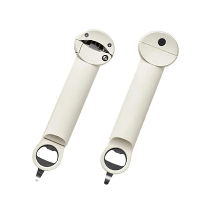 Décapsuleur multifonction en acier inoxydable, diamètre 2,5-9,5 cm, réglable, ouvre-boîte pour vin et bière, ustensile de cuisine white