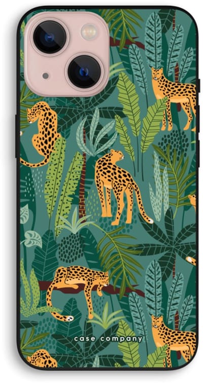Case Company® - Hoesje geschikt voor iPhone 13 mini hoesje - Luipaard 2 - Biologisch Afbreekbaar Telefoonhoesje - Bescherming alle Kanten en Schermrand