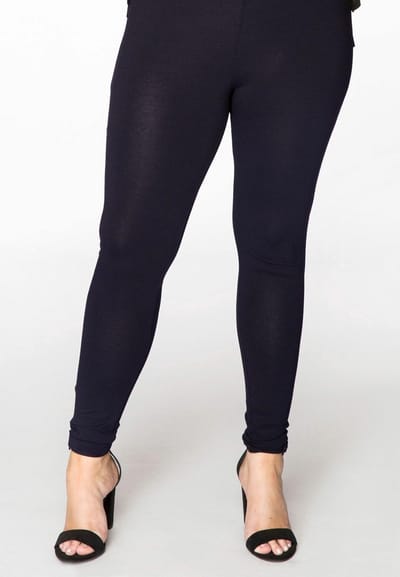 Yoek | Grote maten - dames legging lang - donkerblauw